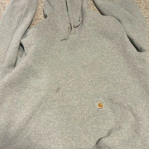 In decent condition, Grey carharrt hoodie, large